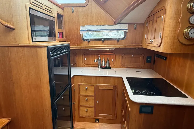 Starlite Yacht Photos Pics Galley with Sink and Stove