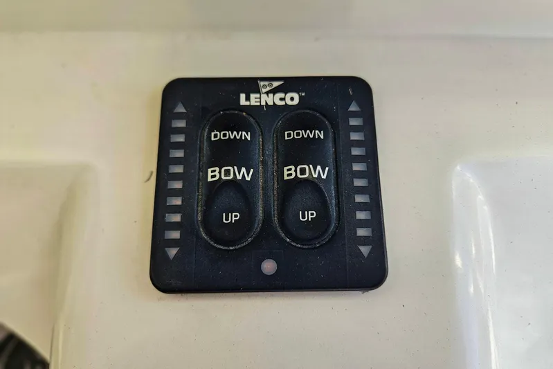 Buddy Yacht Photos Pics Lenco trim tab control panel on 2013 Sailfish 290 CC boat.