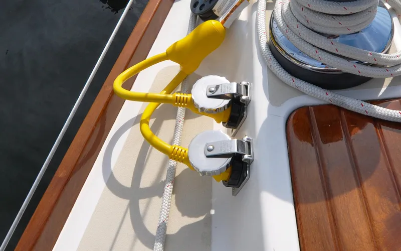 Diamond Yacht Photos Pics Tartan 4100 - Diamond - Cockpit - Shore Power Inlets