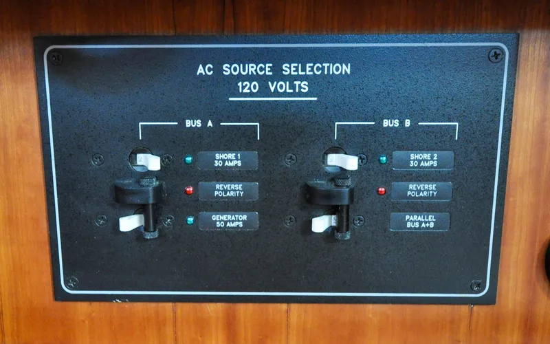 Diamond Yacht Photos Pics Tartan 4100 - Diamond - Navigation Station - Electrical Distribution Panel