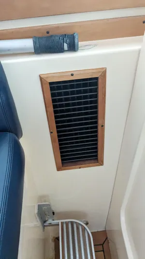 Sea Ranger Yacht Photos Pics Ventilation grill on a 2008 Sabre 34 Express boat interior.