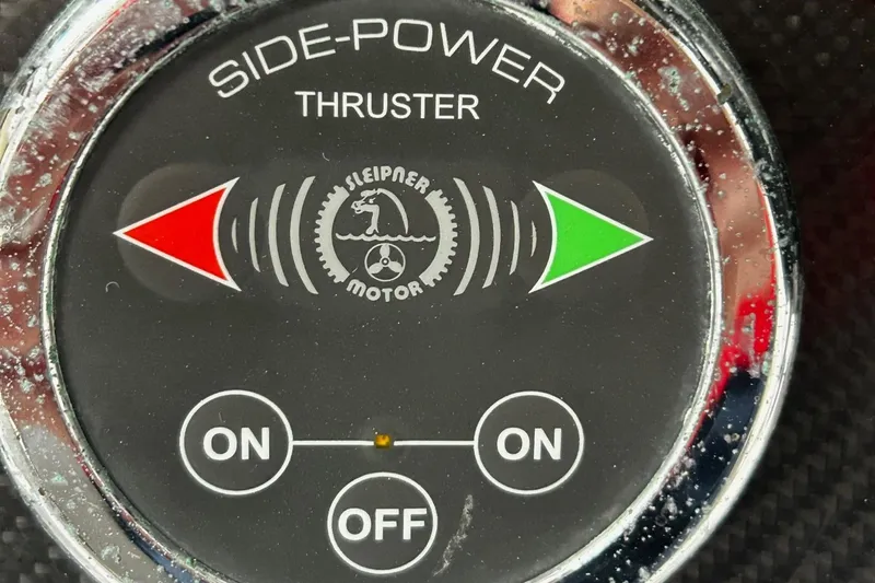  Yacht Photos Pics Side-Power thruster control panel on 2016 Nor-Tech 390 Sport boat.