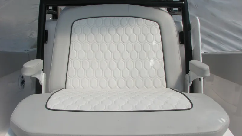  Yacht Photos Pics Luxurious seating in the 2023 Sea Fox 288 Commander boat.