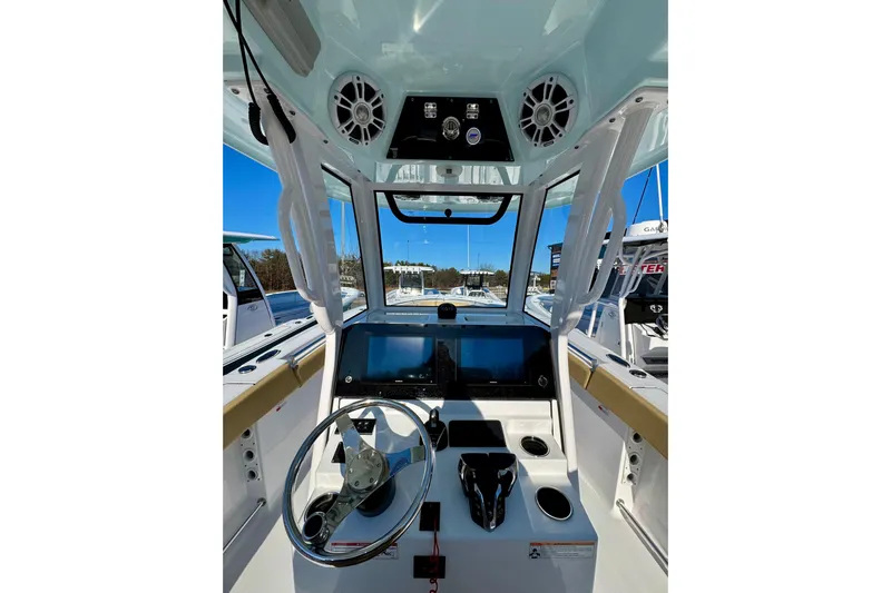  Yacht Photos Pics Interior view of 2024 Sportsman Open 262 Center Console boat.