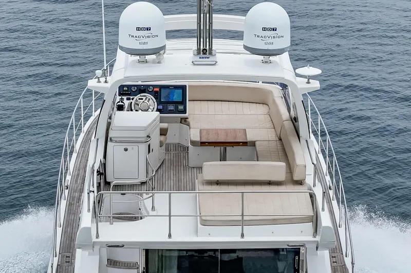  Yacht Photos Pics 2017 Azimut 54 Flybridge yacht with spacious seating and advanced navigation system.