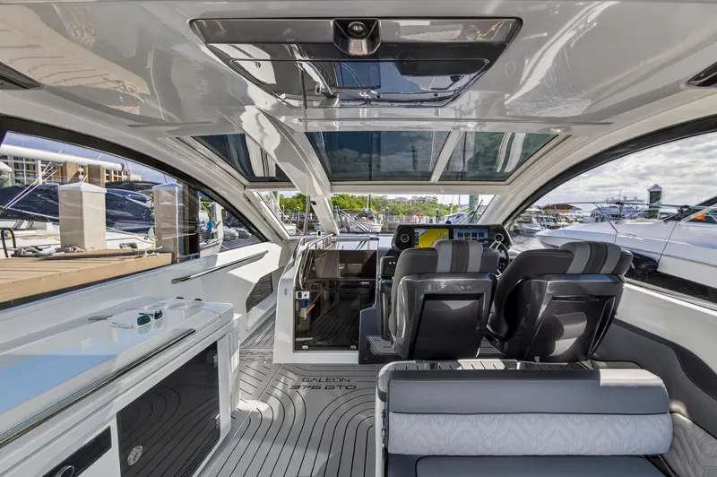 Penny's Escape Yacht Photos Pics Interior view of the 2024 Galeon 375 GTO yacht.