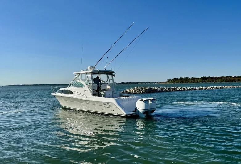 Seanior Moment Yacht Photos Pics 2022 Stamas 370 Aegean boat cruising on a sunny day.