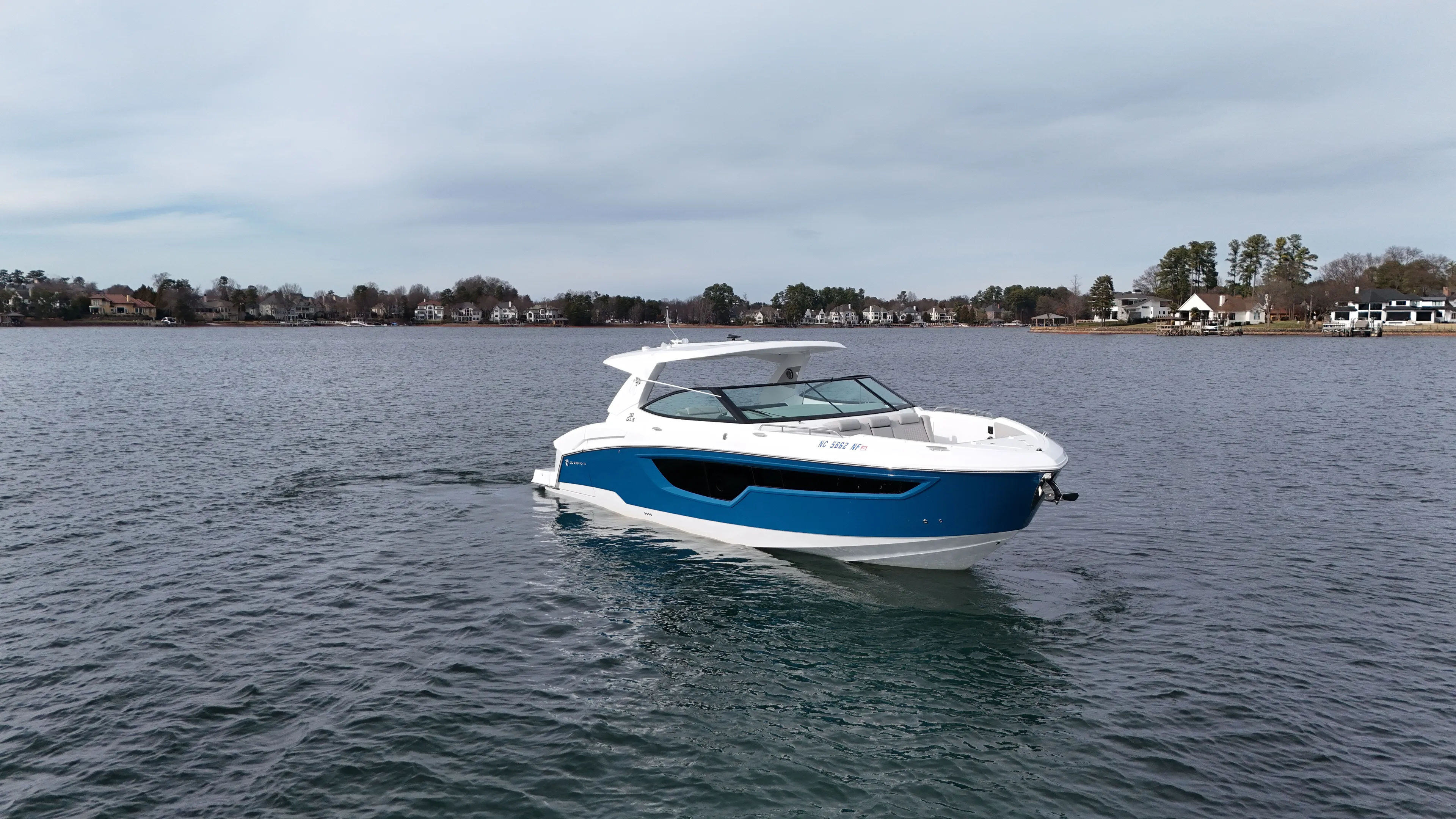  Yacht Photos Pics 2025 Cruisers Yachts 38 GLS on calm waters.