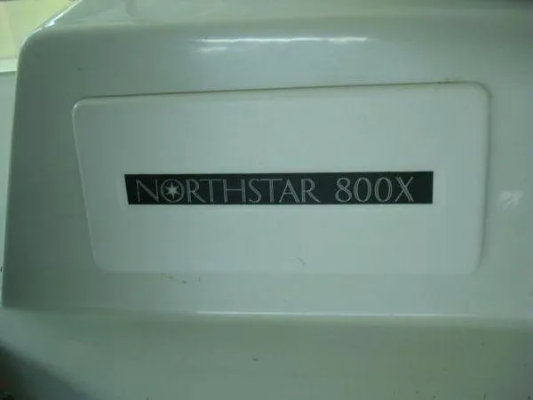  Yacht Photos Pics Chris-Craft Constellation 1988 with Northstar 800X label on white surface.
