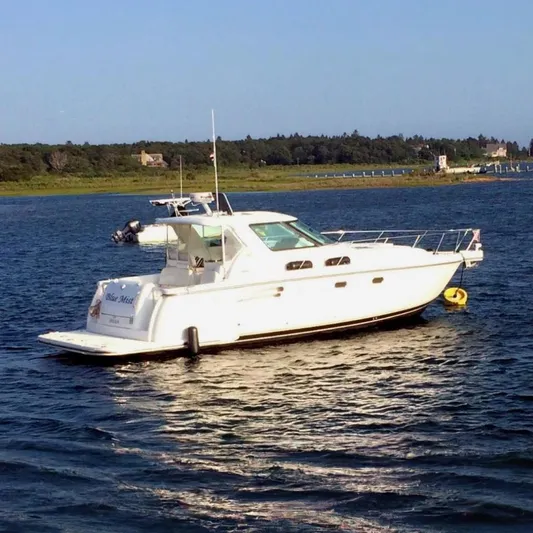  Yacht Photos Pics 2007 Tiara Yachts 3600 Sovran on water, scenic background.