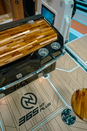  Yacht Photos Pics NHD 365 HT PLUS 2025 model with sleek wood finish and modern design elements.