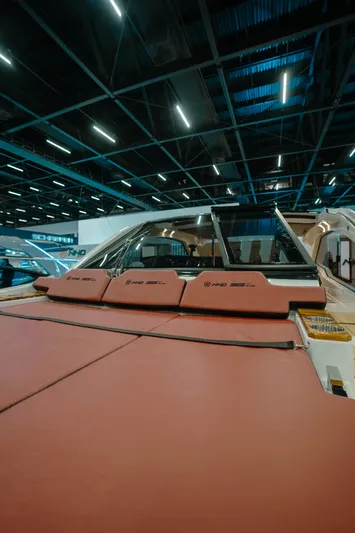  Yacht Photos Pics 2025 NHD 365 HT PLUS luxury yacht interior with modern design and comfortable seating.