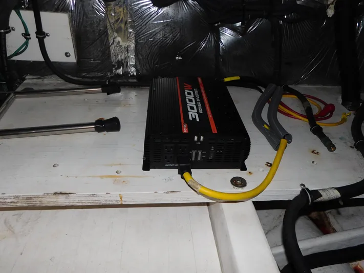  Yacht Photos Pics Battery charger in the engine room of a 2006 Tiara Yachts 3600 Sovran.