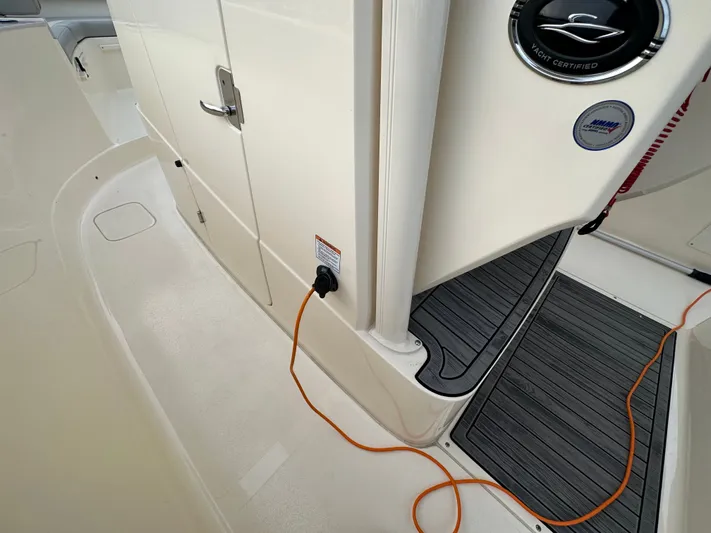  Yacht Photos Pics 2024 Scout 277 LXF boat with power connection and yacht certification.