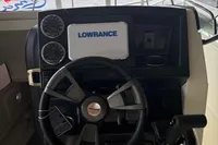 2025 Quicksilver 705 Open boat dashboard with Lowrance navigation system.