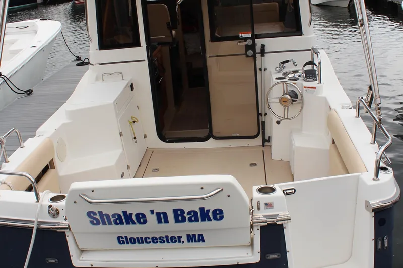 Shake N Bake Yacht Photos Pics 2013 Cutwater 28 LE boat named "Shake 'n Bake" docked in Gloucester, MA.