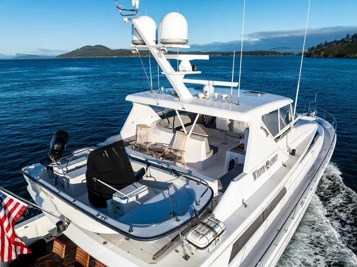 White Rabbit Yacht Photos Pics Bridge & tender