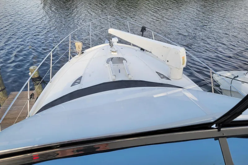 'aquaholic' Yacht Photos Pics Foredeck w/ Tender Davit