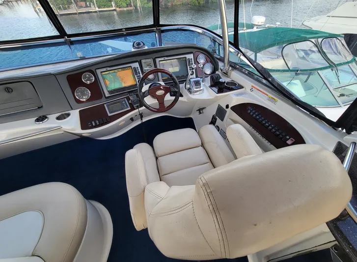 'aquaholic' Yacht Photos Pics 2011 Meridian 441 Sedan  - Helm Station