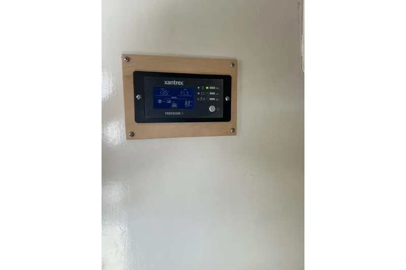  Yacht Photos Pics Xantrex Freedom X control panel on 2009 Hugh Huff Custom Pilothouse Trawler.