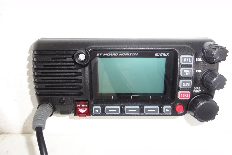  Yacht Photos Pics Standard Horizon Matrix marine radio on 2016 Everglades 295 Center Console boat.