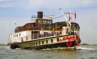 1911 Barge paddle boat