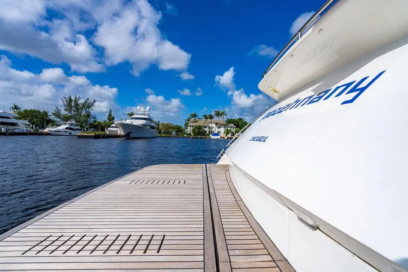  Yacht Photos Pics Luxury yacht Princess V78 docked at marina, clear blue sky, 2010 model.