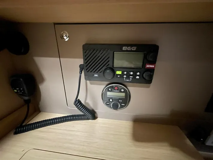 Rock Chalk Yacht Photos Pics VHF and Stereo Control