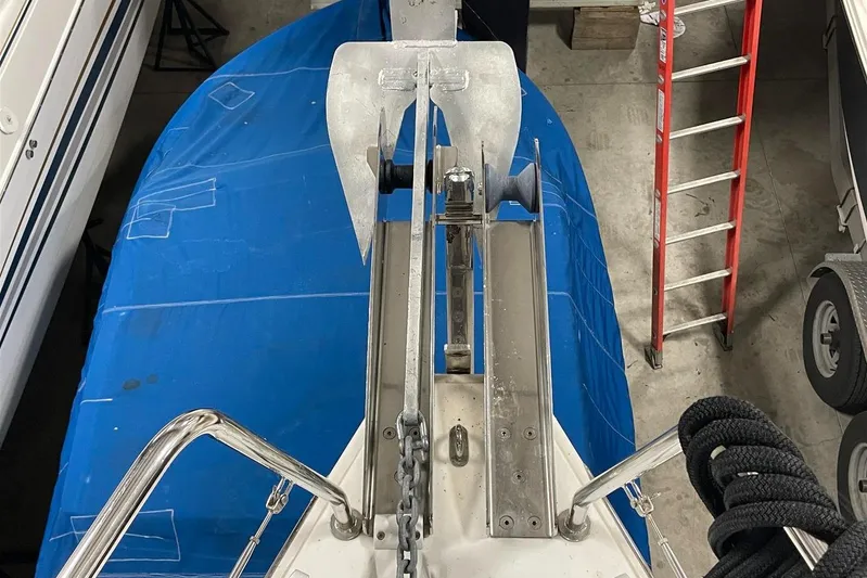 Rock Chalk Yacht Photos Pics Anchor Davit  with Double Roller