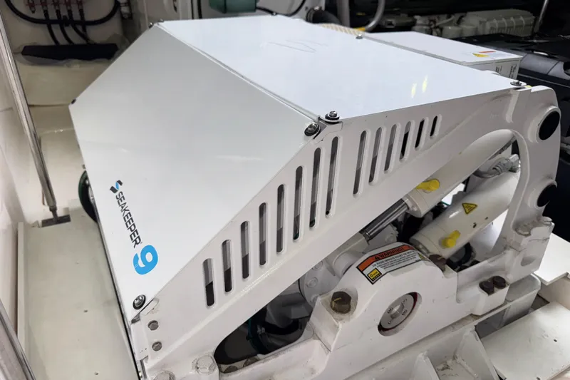  Yacht Photos Pics Seakeeper 9 stabilizer in 2014 Tiara Yachts 5800 Sovran engine room.