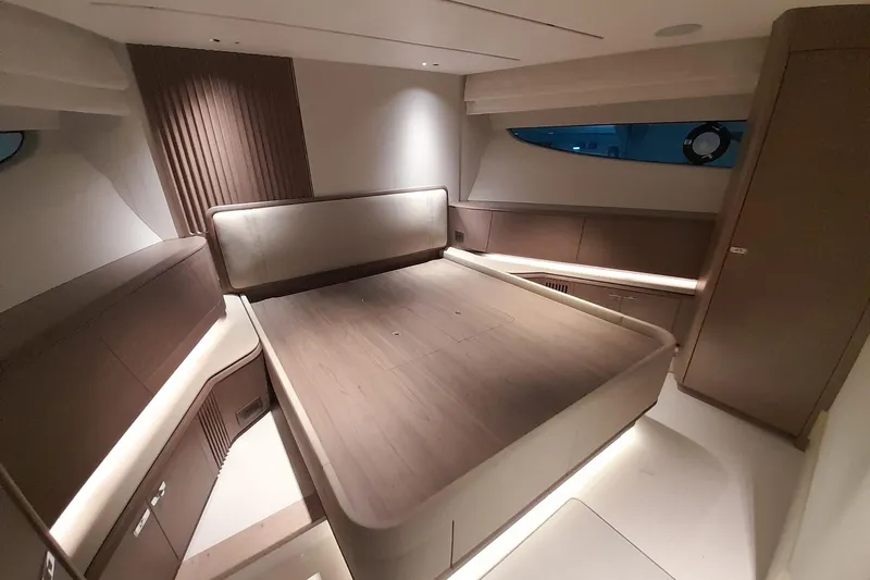  Yacht Photos Pics Luxurious interior of 2026 Princess Y80 yacht with modern design and elegant furnishings.
