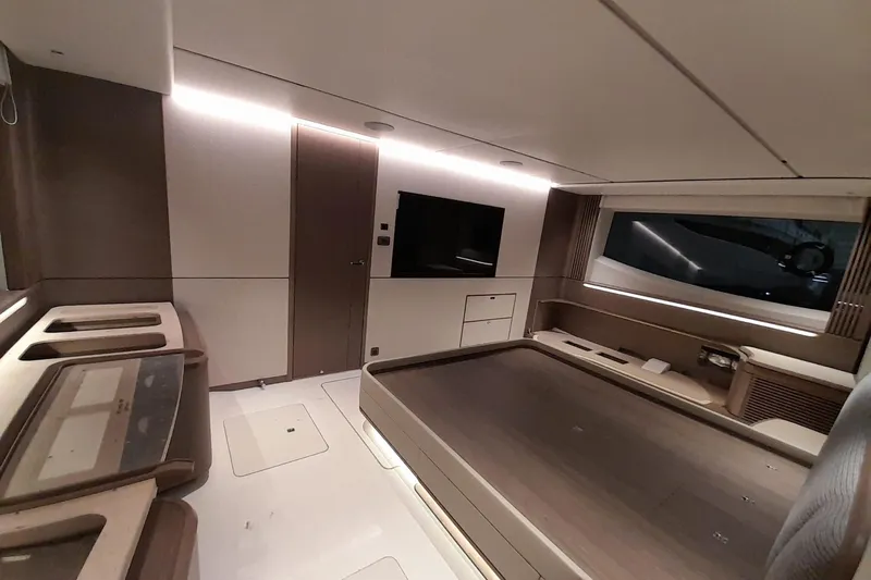  Yacht Photos Pics Luxurious interior of 2026 Princess Y80 yacht, featuring modern design and spacious layout.