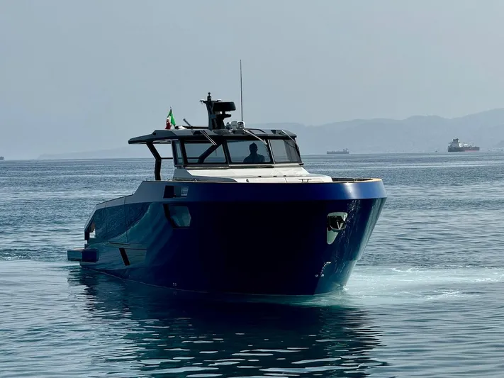  Yacht Photos Pics Aicon Audace 50 yacht cruising on calm waters, 2025 model.