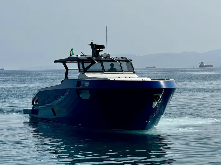  Yacht Photos Pics Aicon Audace 50 yacht cruising on calm waters, 2025 model.