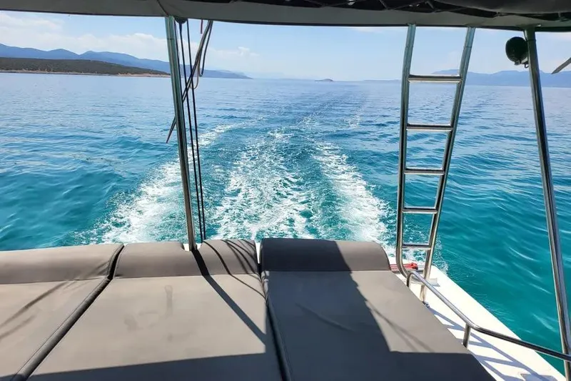  Yacht Photos Pics Bali 4.3 catamaran cruising on clear blue waters, 2019 model.