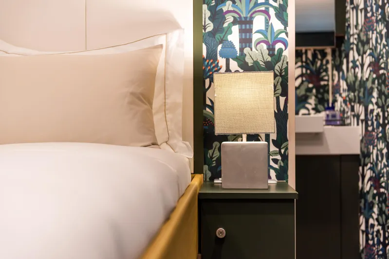 Bad Company Support Yacht Photos Pics Luxurious bedroom in Damen YS 4508 yacht, year 2019.