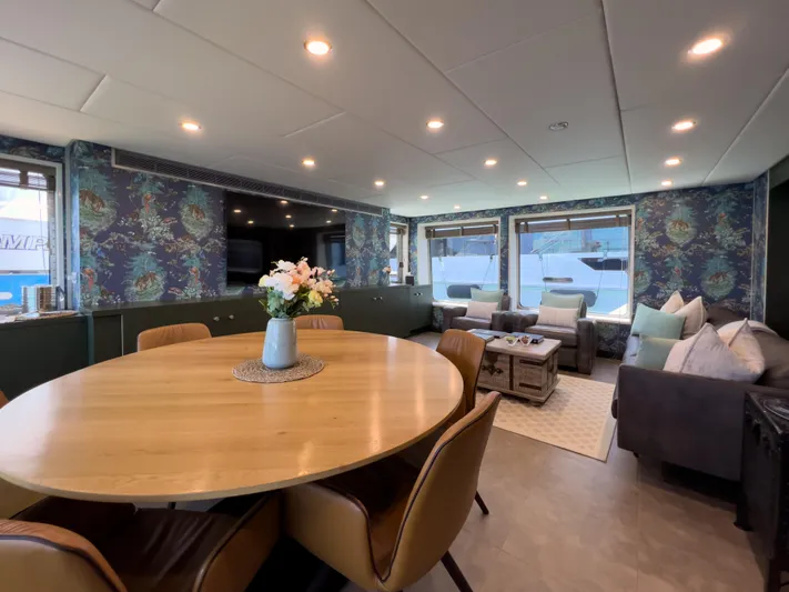 Bad Company Support Yacht Photos Pics Interior of Damen YS 4508 yacht, 2019, featuring modern design.