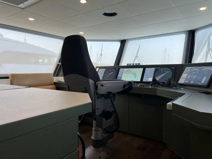 Bad Company Support Yacht Photos Pics Bridge of the 2019 Damen YS 4508 yacht.