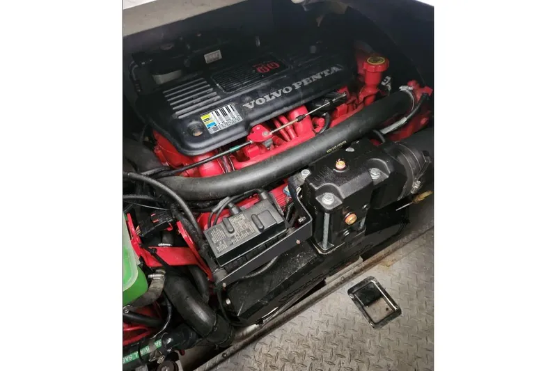  Yacht Photos Pics Engine compartment of a 2007 Four Winns 278 Vista with Volvo Penta engine.