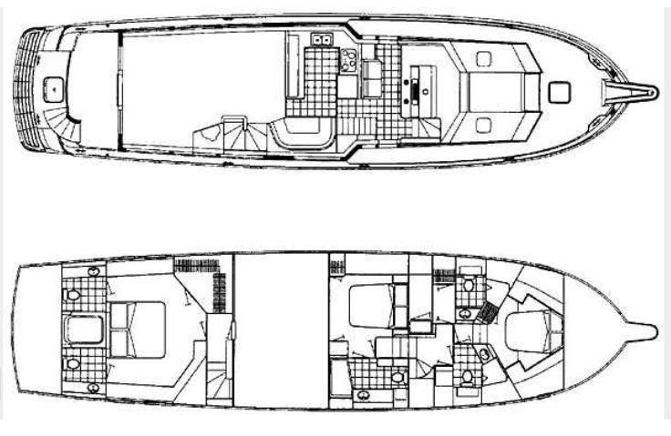 1996 Hatteras Cockpit Motor Yacht