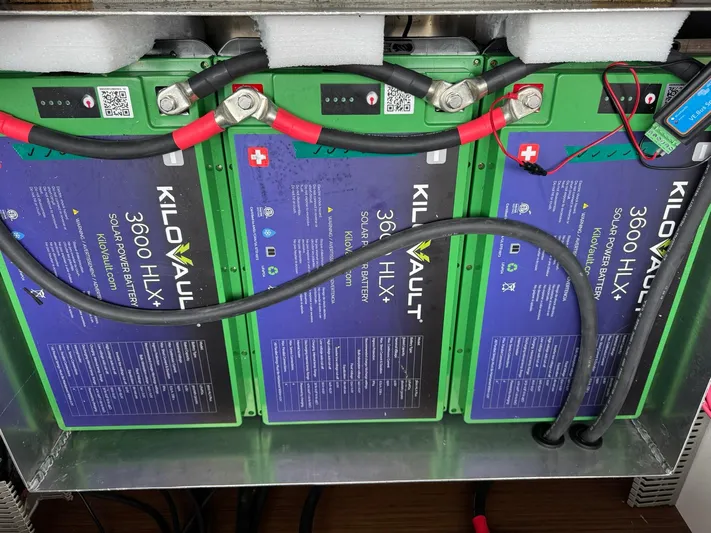  Yacht Photos Pics Kilovault 3600 HLX+ solar power batteries installed in Jeanneau NC 1095, 2020 model.