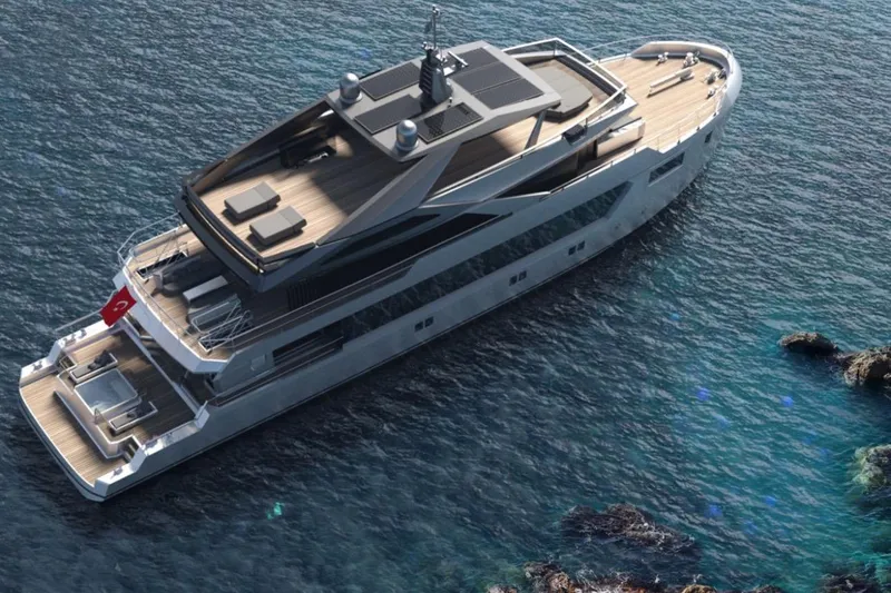 Soyaslan Custom Made Yacht Photos Pics Luxurious 2027 Soyaslan Custom yacht cruising in clear blue waters.