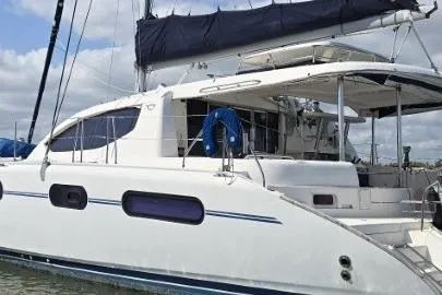  Yacht Photos Pics 2011 Robertson & Caine Leopard 46 catamaran with sleek design and spacious deck.