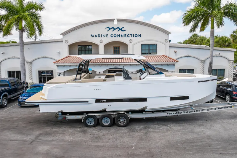  Yacht Photos Pics 2025 De Antonio Yachts D36 OPEN displayed at Marine Connection dealership.