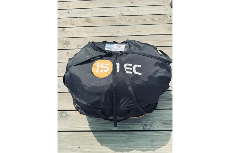 Bluefin Yacht Photos Pics Black ISITEC bag on wooden deck, related to Jeanneau Sun Odyssey 45 DS, 2008 model.