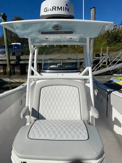  Yacht Photos Pics 2020 Sea Fox 288 Commander boat with Garmin navigation system.