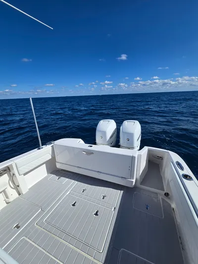  Yacht Photos Pics 2019 Intrepid 327 boat on open sea.