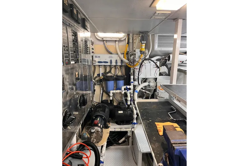 Mon Sheri Yacht Photos Pics Forward of starboard engine