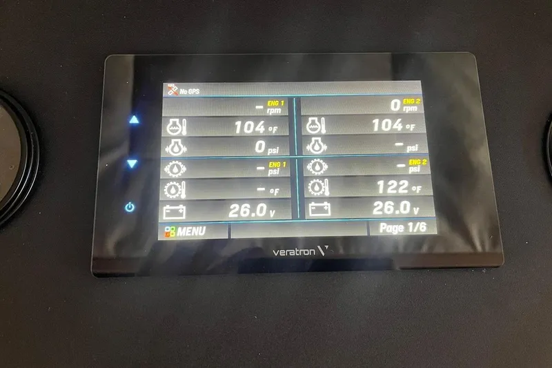 Mon Sheri Yacht Photos Pics Veratron engine data screen