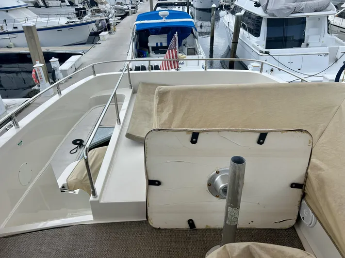  Yacht Photos Pics 2014 Carver C40 yacht docked with protective covers.